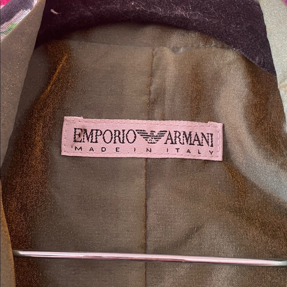 Emporio Armani vintage silk colorful blazer - Picture 3 of 3